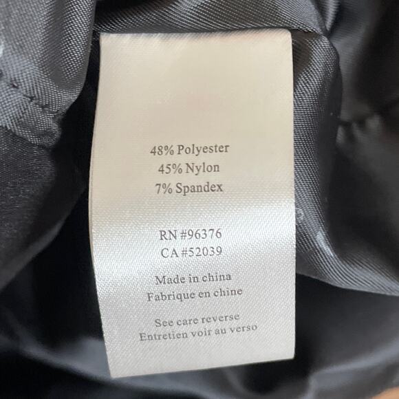 Samuel Dong Sleeveless Zip Front Ruffle Dress Solid Black Size Small NWT - Picture 6 of 9